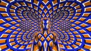 नीट पाहा, तुम्हालाही हे स्थिर चित्र हलताना दिसेल, पण का? | optical illusions pictures