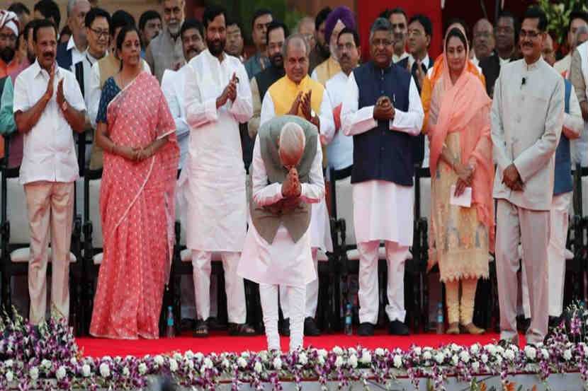 नरेंद्र मोदी | Modi's swearing-in ceremonyq